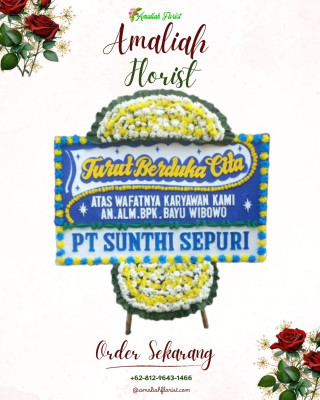 Papan Bunga Duka di Mekar Sari