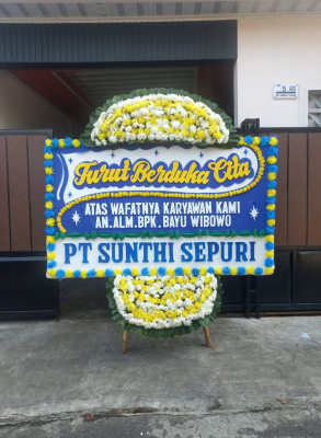 Papan Bunga Duka di Mekar Sari